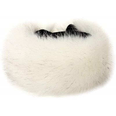 Cold Weather Headbands Faux Fur Headband Winter Headband Earwarmer Earmuff for Women - White - CG186DHLZR3 $12.01