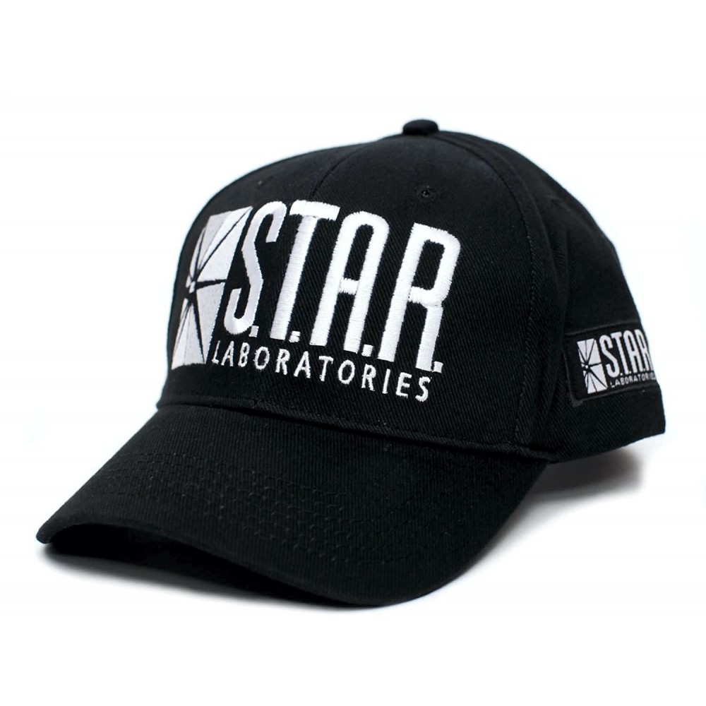 Baseball Caps Star Labs Laboratories Embroidered Hat Cap S.T.A.R. Unisex Adult Comic Black - C8187RKWION $16.09