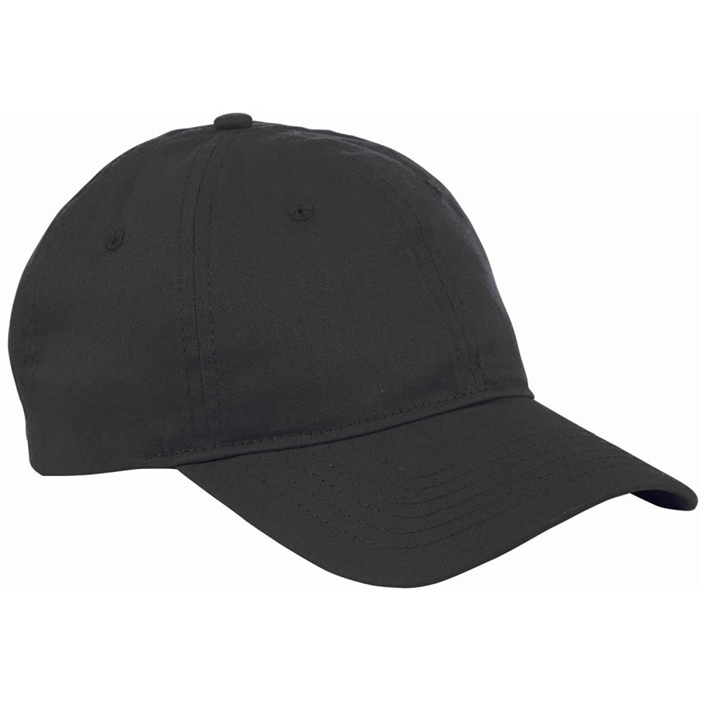 Baseball Caps 6-Panel Twill Unstructured Cap (2 Pack) - Black - C918WAA7936 $7.93