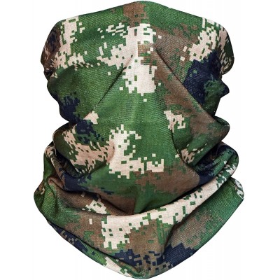 Balaclavas Bandana Cloth Face Mask Washable Face Covering Neck Gaiter Dust Mask - Digital Camouflage 05 - CQ198O9Y203 $12.00