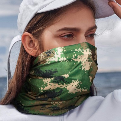 Balaclavas Bandana Cloth Face Mask Washable Face Covering Neck Gaiter Dust Mask - Digital Camouflage 05 - CQ198O9Y203 $12.00