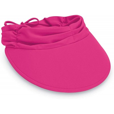 Sun Hats Women's Aqua Sun Visor - Ultra-Lightweight- Ready for Adventure- Designed in Australia - Hot Pink - CM1140N6XCJ $32.55