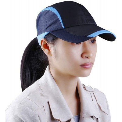 Baseball Caps Unisex Sun Hat-Ultra Thin Quick Dry Lightweight Summer Sport Running Baseball Cap - A-black - CD12EMMFW01 $12.11