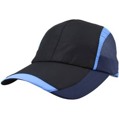 Baseball Caps Unisex Sun Hat-Ultra Thin Quick Dry Lightweight Summer Sport Running Baseball Cap - A-black - CD12EMMFW01 $12.11