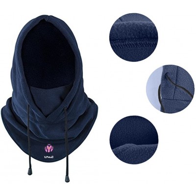 Balaclavas Tactical Balaclava Full Face Mask Fleece Warm Winter Outdoor Sports Mask Wind-Resistant Hood Hat Multi Colors - C3...