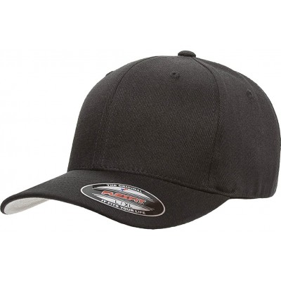 Baseball Caps Wooly Blend 6-Panel Cap (6477) - Black - CP12CMW00IH $21.25