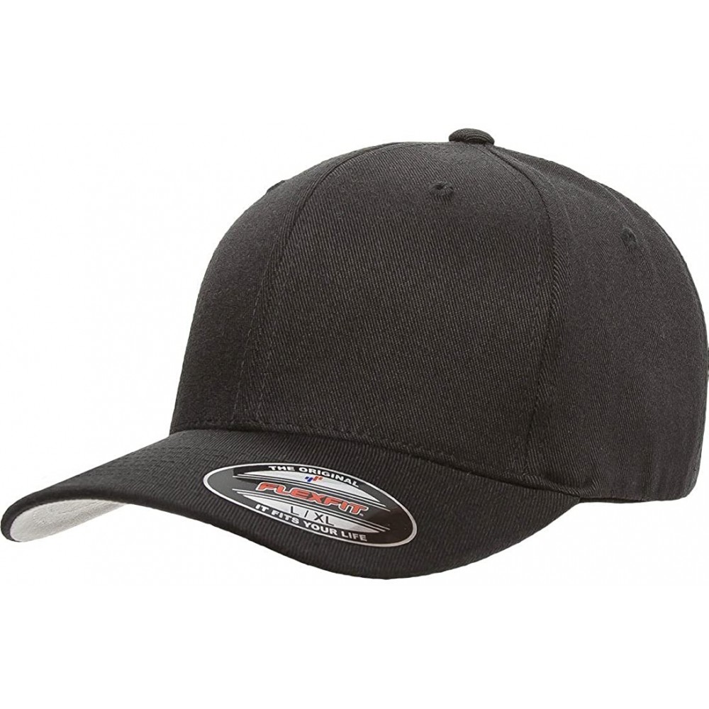 Baseball Caps Wooly Blend 6-Panel Cap (6477) - Black - CP12CMW00IH $21.25