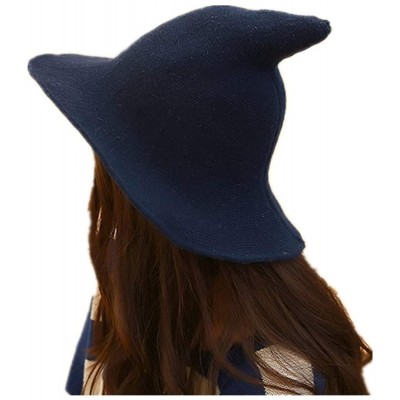 Bucket Hats Knitting Fisherman Fashion Accessories - Navy Blue - CN18HGGLOMI $10.21