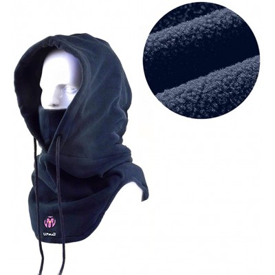 Balaclavas Tactical Balaclava Full Face Mask Fleece Warm Winter Outdoor Sports Mask Wind-Resistant Hood Hat Multi Colors - C3...