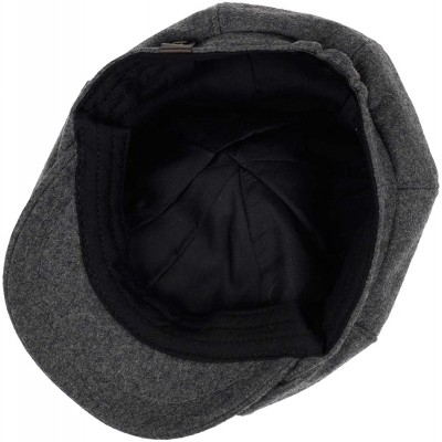 Men's Wool Newsboy Hat Flat Top Cap Cabbie Cap Ivy Driving Hat Cotton ...