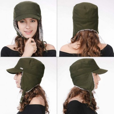 Baseball Caps Wool/Cotton/Washed Baseball Cap Earflap Elmer Fudd Hat All Season Fashion Unisex 56-61CM - 99707_armygreen - CB...