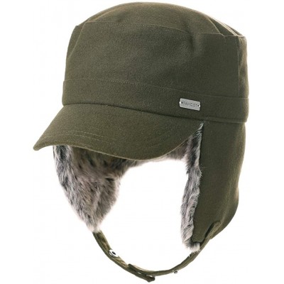 Baseball Caps Wool/Cotton/Washed Baseball Cap Earflap Elmer Fudd Hat All Season Fashion Unisex 56-61CM - 99707_armygreen - CB...