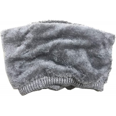 Skullies & Beanies Women Mens Winter Beanie Cabled Checker Pattern Knit Hat Strap Cap - Light Grey - CZ18H20R3I6 $7.88