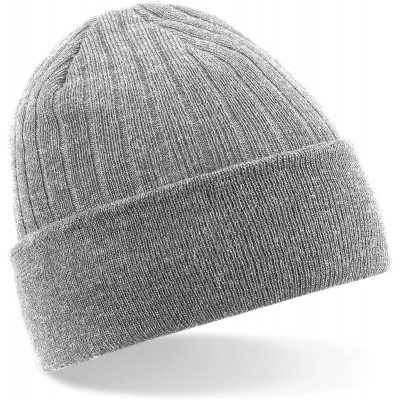 Skullies & Beanies Thinsulate Thermal Winter/Ski Beanie Hat - Black - CQ11E5O2D45 $7.42