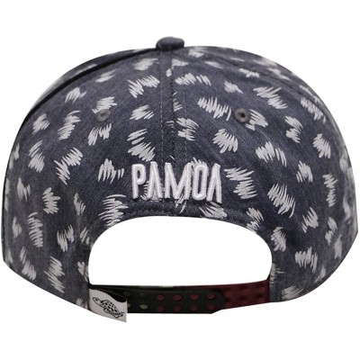 Baseball Caps Pamoa Pmcf540 Grass Pattern Snapback Hats - Black - CO124DU6KXP $12.89