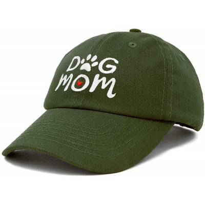 Baseball Caps Dog Mom Baseball Cap Women's Hats Dad Hat - Olive - CT18K75LXKA $14.75