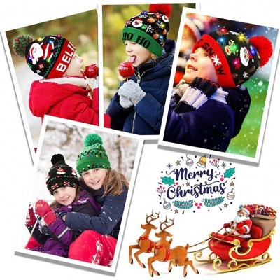 Skullies & Beanies LED Light Up Beanie Hat Christmas Cap for Women Children- Party- Bar - Multicolor-030 - CE18WG6O807 $13.48