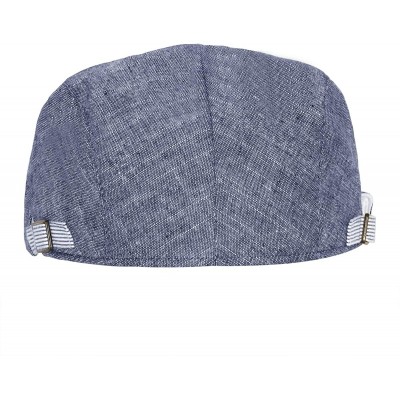 Newsboy Caps Men's Flat Ivy Cap Gatsby Newsboy Hat Hunting Cap Driving Hat - Blue Stripes - CV18TDA2GYE $9.36