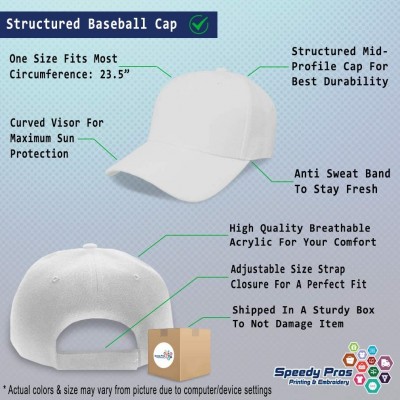 Baseball Caps Custom Baseball Cap Firefighter Truck Hook and Ladder Embroidery Strap Closure - White - CM18SDIUOQZ $14.82