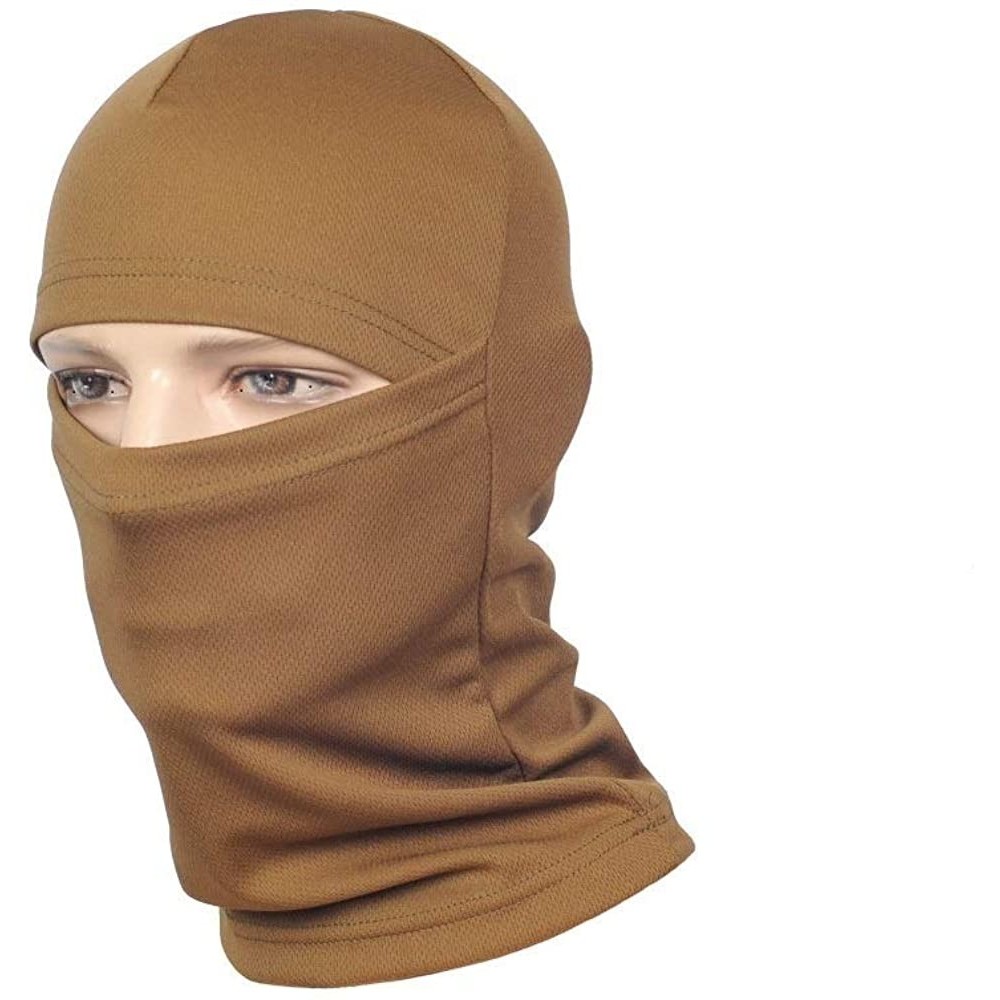 Balaclavas Ski Mens Military and Tactical Motorcycle Balaclava - Coyote Brown - CJ18M9GQO3M $12.67