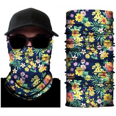 Balaclavas Bandana Face Mask Neck Gaiter Magic Scarf Balaclava Headband for Sun Dust UV - Flower-a - CU1978XT2LL $11.65