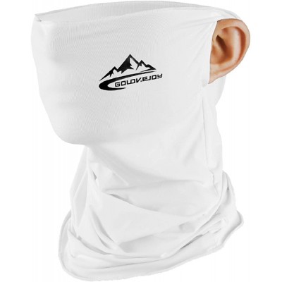 Balaclavas Neck Gaiter Scarf Sun UV Protection Balaclava Breathable Face Mask Outdoor Activity Head Wrap - White 1 - CZ198S8O...