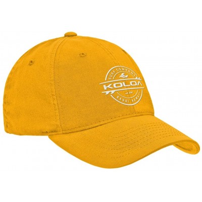 Baseball Caps Classic Cotton Dad Hats. Low Profile Adjustable Caps - Gold/W - C712N13BMKO $13.42