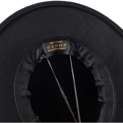 Fedoras Fedora Hats for Women DIY Band Belt Buckle Wool or Straw Wide Brim Beach Sun Hat - CR18ZICXQYC $20.09