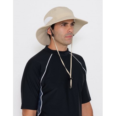 Bucket Hats Adult Unisex Playa Wide Brim Bucket Sun Hats - UPF 50+ Sun Protection - Light Green - CB11ZUGNEPT $18.65