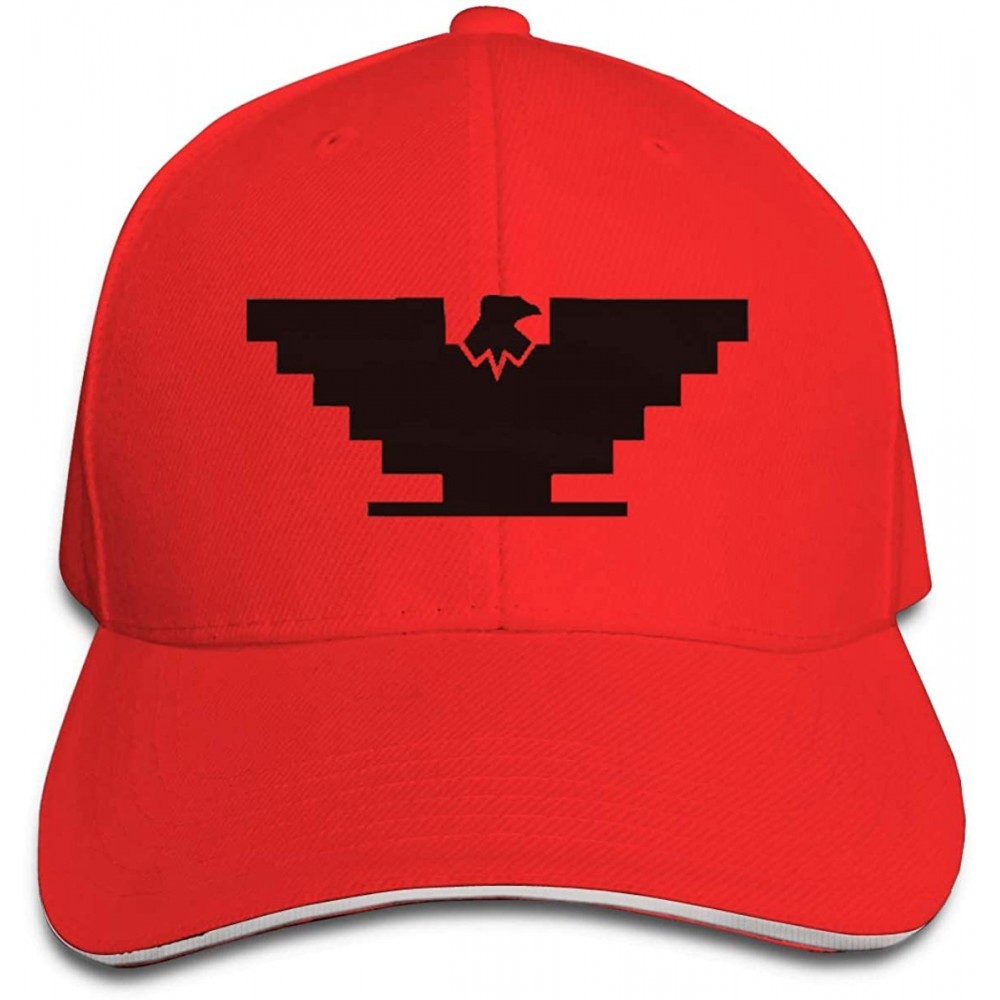 Baseball Caps Unisex Baseball Cap Aztlan Huelga Bird Dad Hat Adjustable - Red - CA18XD8HHUK $29.26