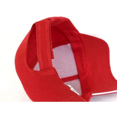 Baseball Caps Unisex Baseball Cap Aztlan Huelga Bird Dad Hat Adjustable - Red - CA18XD8HHUK $29.26