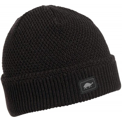 Skullies & Beanies Men's Reggie Cross Hatch Knit Watch Cap Beanie - Black - CM18IKEL8T5 $23.08