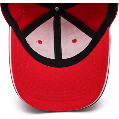 Baseball Caps W900-Trucks Baseball Cap for Men Novel Adjustable Mesh Hat Dad Strapback Hats - Red-3 - CI18AHCDSLK $21.65