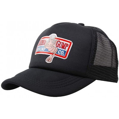 Baseball Caps Adult Gump Running Hat- Shrimp Mesh Baseball Trucker Cap- Cosplay Costumes - Black-2 - C818UT9546A $9.44