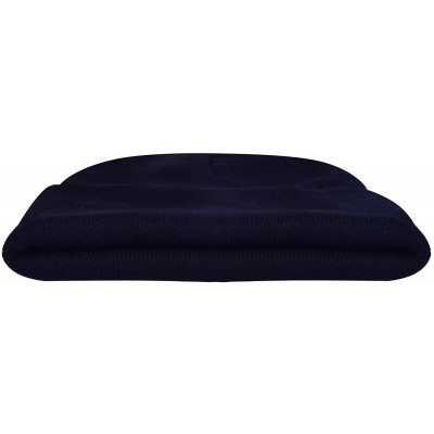 Skullies & Beanies Custom Hat Wool Cuffed Plain Beanie Warm Winter Knit Hats Skull Cap DIY Hat - Blue-2 - C718LXWA4DT $10.76