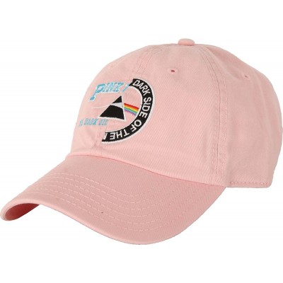 Baseball Caps Men's Split Logo Dad Hat Baseball Cap Pink - C918DTG89ZW $30.93