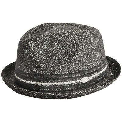 Fedoras Vito Braided Trilby - Black Mix - C911O0983BR $27.12