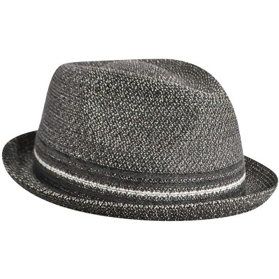 Fedoras Vito Braided Trilby - Black Mix - C911O0983BR $27.12