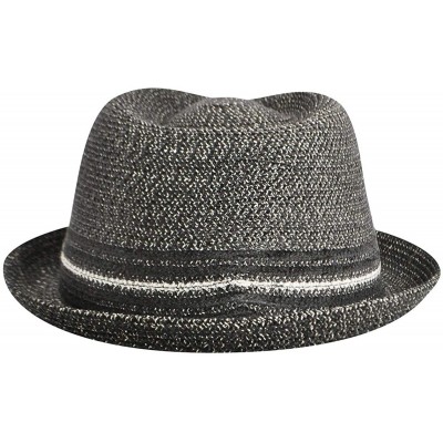 Fedoras Vito Braided Trilby - Black Mix - C911O0983BR $27.12