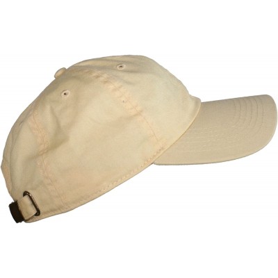 Baseball Caps Oceanside Solid Color Adjustable Baseball Cap - Pale Yellow - CW1219NZLST $13.06