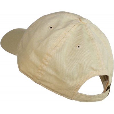 Baseball Caps Oceanside Solid Color Adjustable Baseball Cap - Pale Yellow - CW1219NZLST $13.06