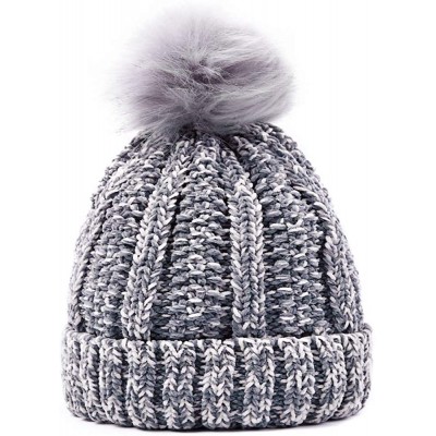 Skullies & Beanies Womens Winter Hats- Knit Hats for Women Winter- Slouchy Beanie Women Knit Hats Skull Caps - Creamy-white -...