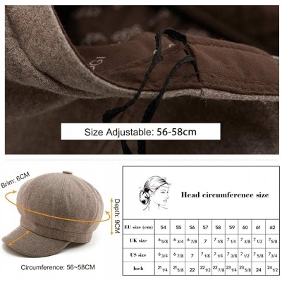 Newsboy Caps Women's Newsboy - 67145light Ceffee - C618AQ5LLR6 $24.43