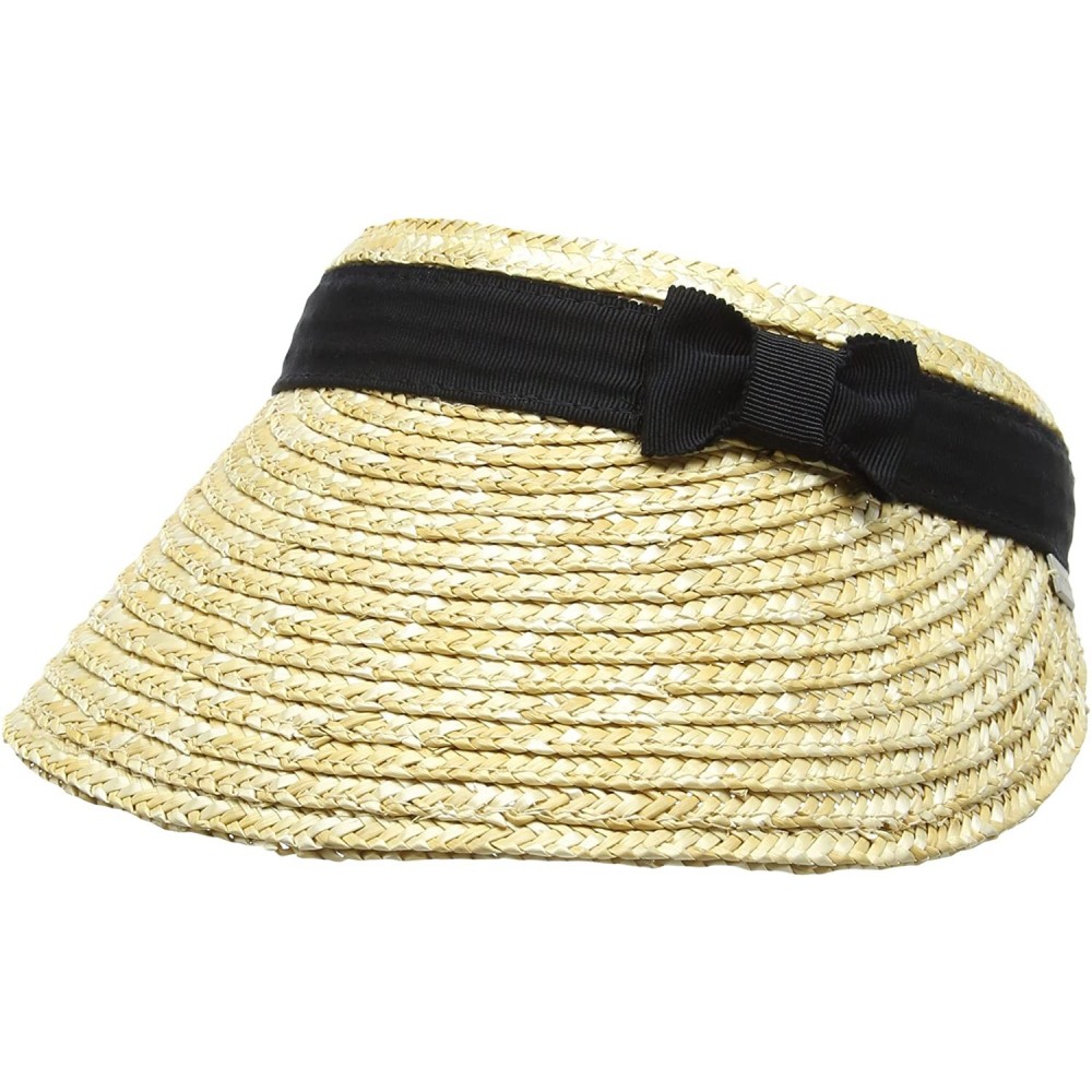 Visors Women's Dunewood Straw Visor - Natural/Black - CW1192GJ4V1 $27.60