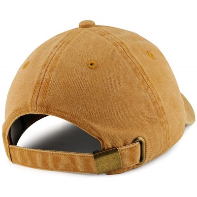 Baseball Caps Blondie Embroidered Pigment Dyed Unstructured Cap - Gold - C918D47G2ZC $13.16