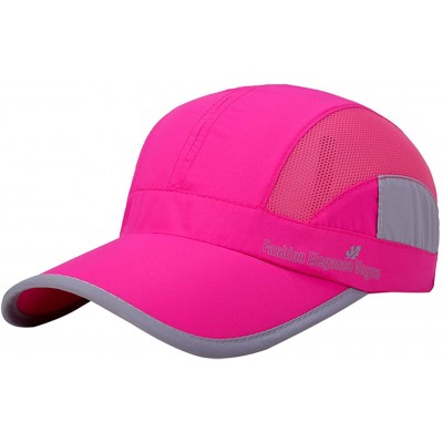 Baseball Caps Unisex Summer Running Cap Quick Dry Mesh Outdoor Sun Hat Stripes Lightweight Breathable Soft Sports Cap - C918D...