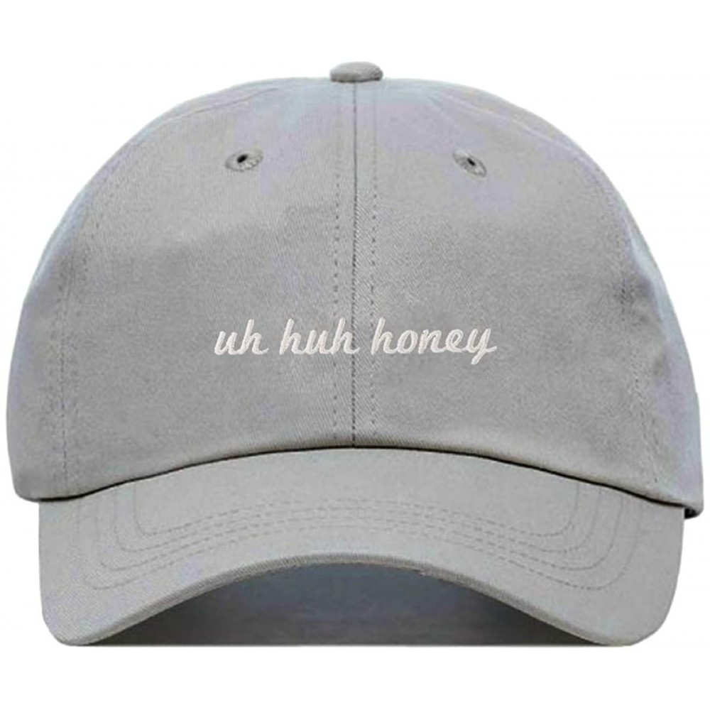 Baseball Caps Uh Huh Honey Baseball Hat- Embroidered Dad Cap- Unstructured Soft Cotton- Adjustable Strap Back (Multiple Color...