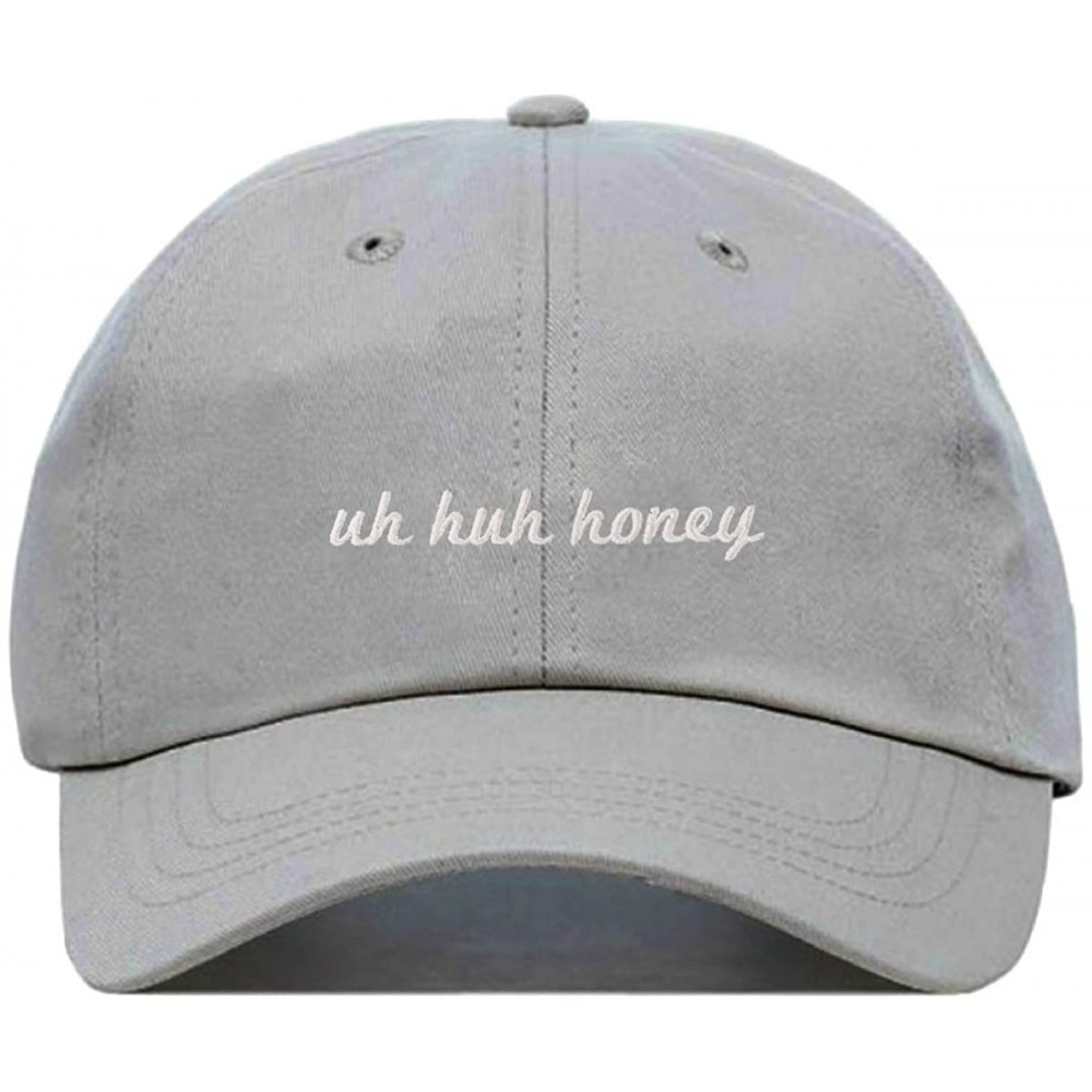 Baseball Caps Uh Huh Honey Baseball Hat- Embroidered Dad Cap- Unstructured Soft Cotton- Adjustable Strap Back (Multiple Color...