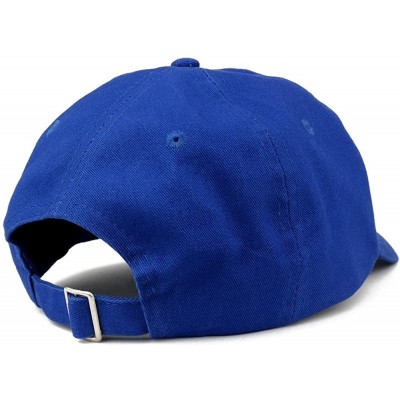 Baseball Caps Savage Embroidered Brushed Cotton Adjustable Cap Dad Hat - Royal - CR12MS0CLHV $13.13