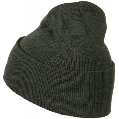 Skullies & Beanies 12 Inch Long Knitted Beanie - Grey - CX110PMZNH5 $7.70